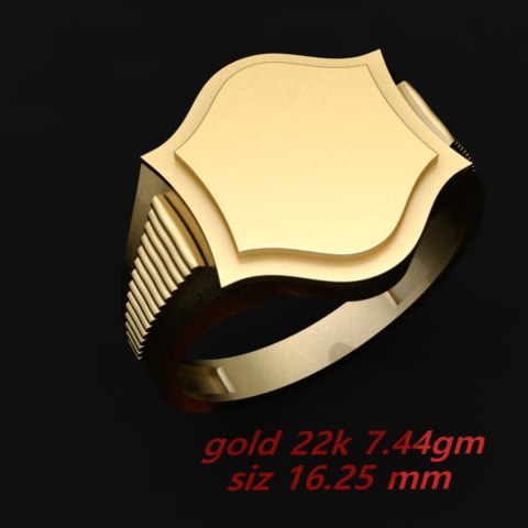 Cad Plain Gents Ring (CPGR1455)
