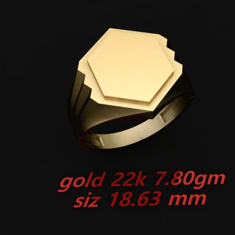 Cad Plain Gents Ring (CPGR1456)