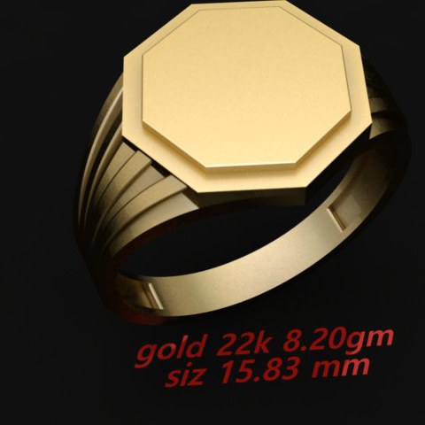 Cad Plain Gents Ring (CPGR1457)