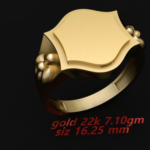 Cad Plain Gents Ring (CPGR1458)