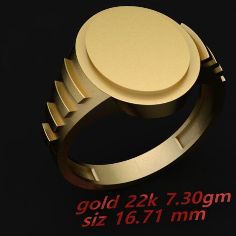Cad Plain Gents Ring (CPGR1460)