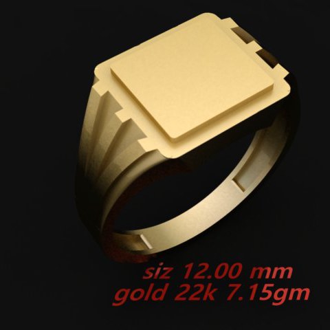 Cad Plain Gents Ring (CPGR1462)