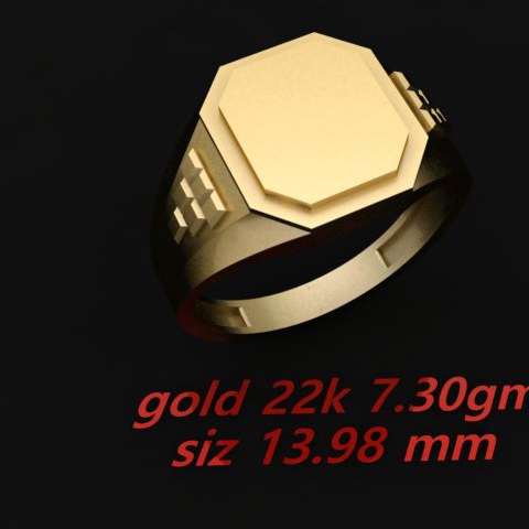 Cad Plain Gents Ring (CPGR1470)