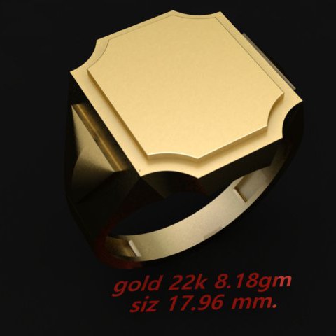 Cad Plain Gents Ring (CPGR1504)