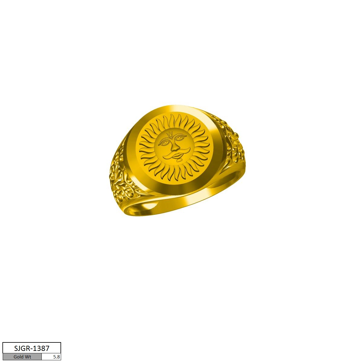 CAD PLAIN GENTS RING (CPGR1575)