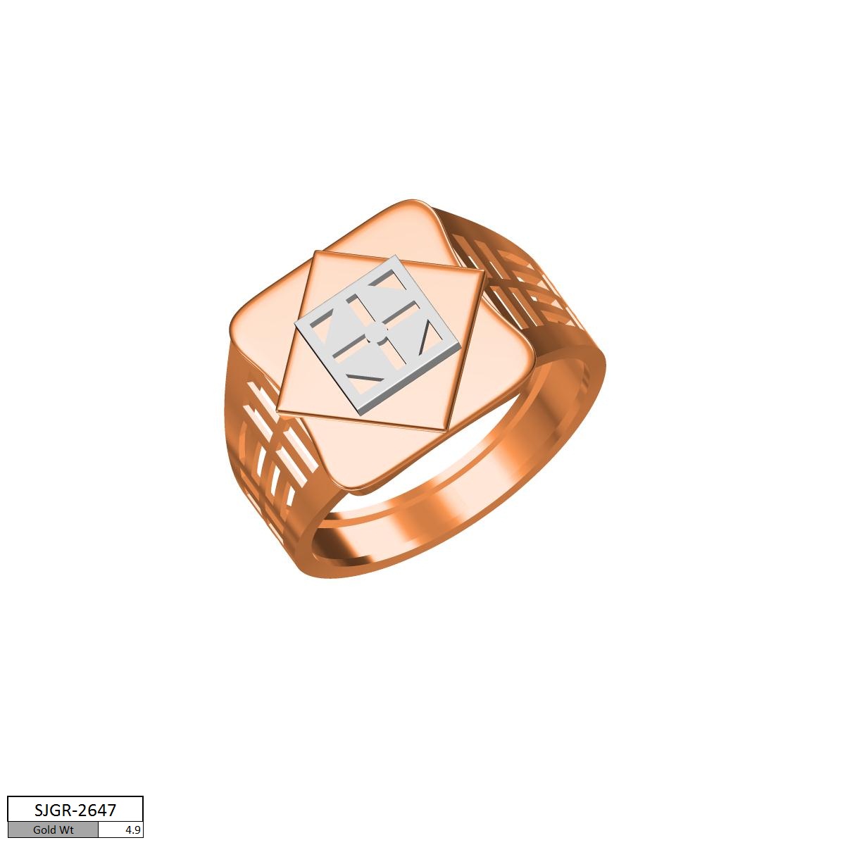 CAD PLAIN GENTS RING (CPGR1576)