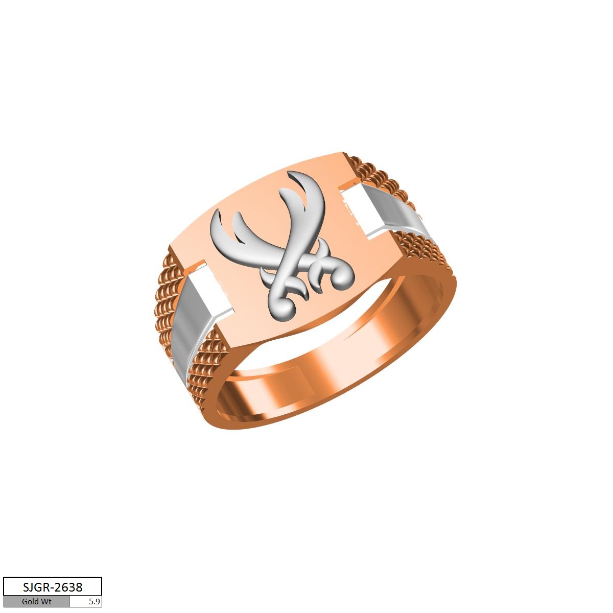 CAD PLAIN GENTS RING (CPGR1578)