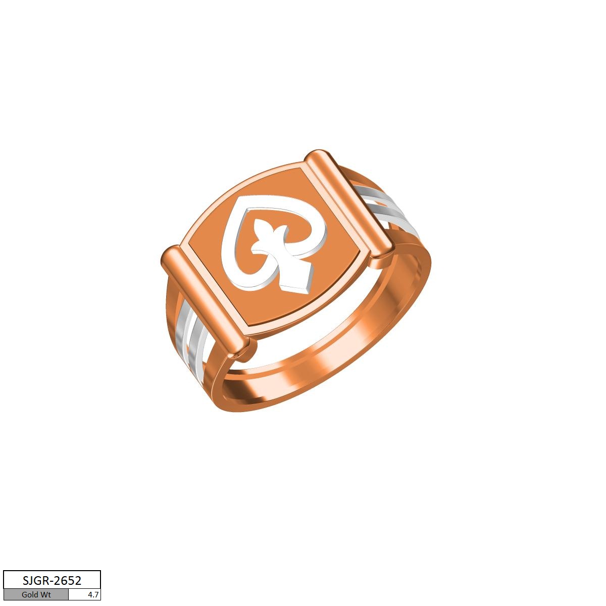 CAD PLAIN GENTS RING (CPGR1580)