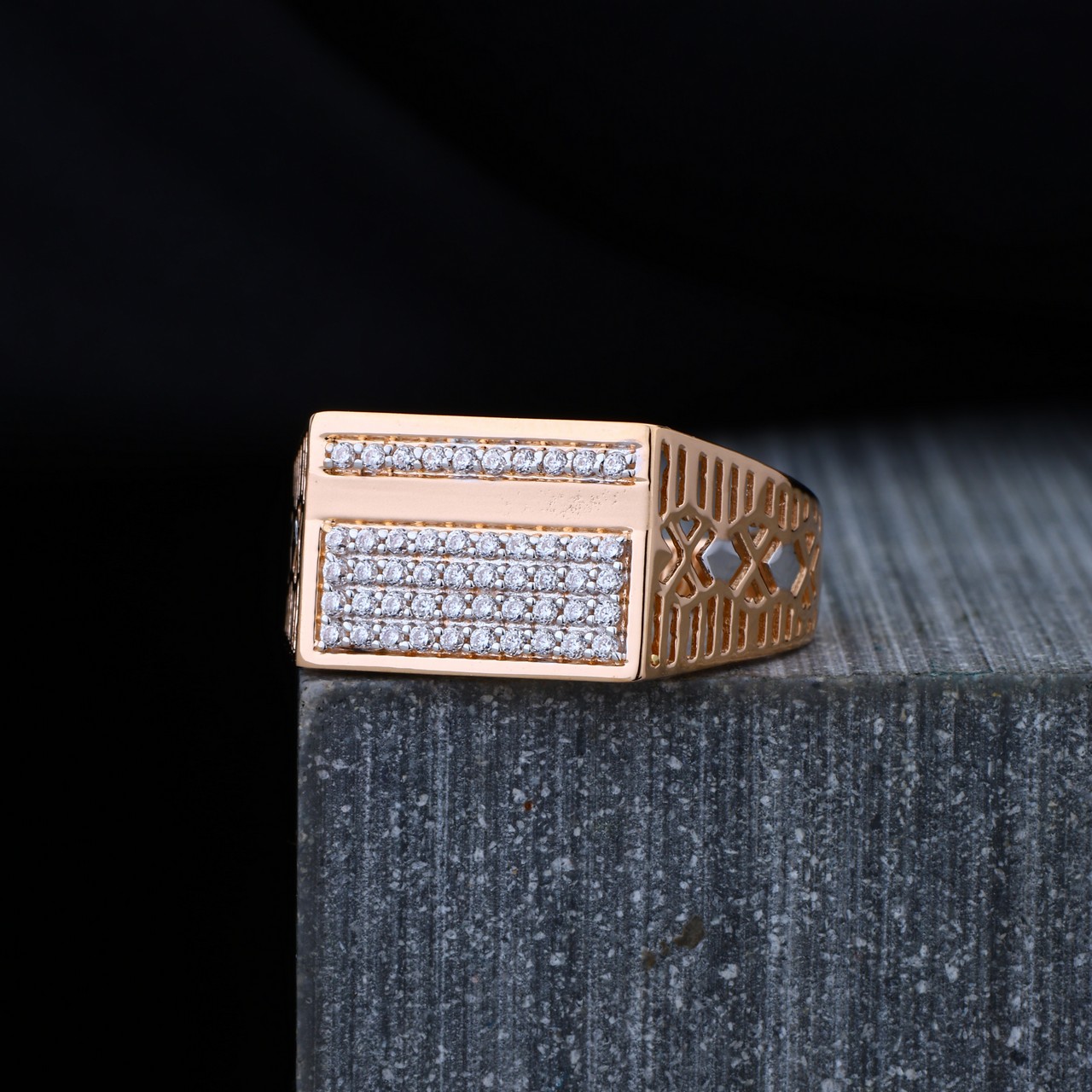 Rose Gold Gents Ring (RGR6028)