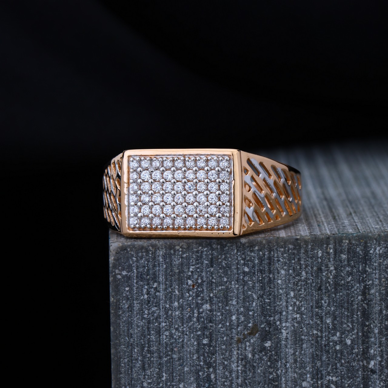 Rose Gold Gents Ring (RGR5886)