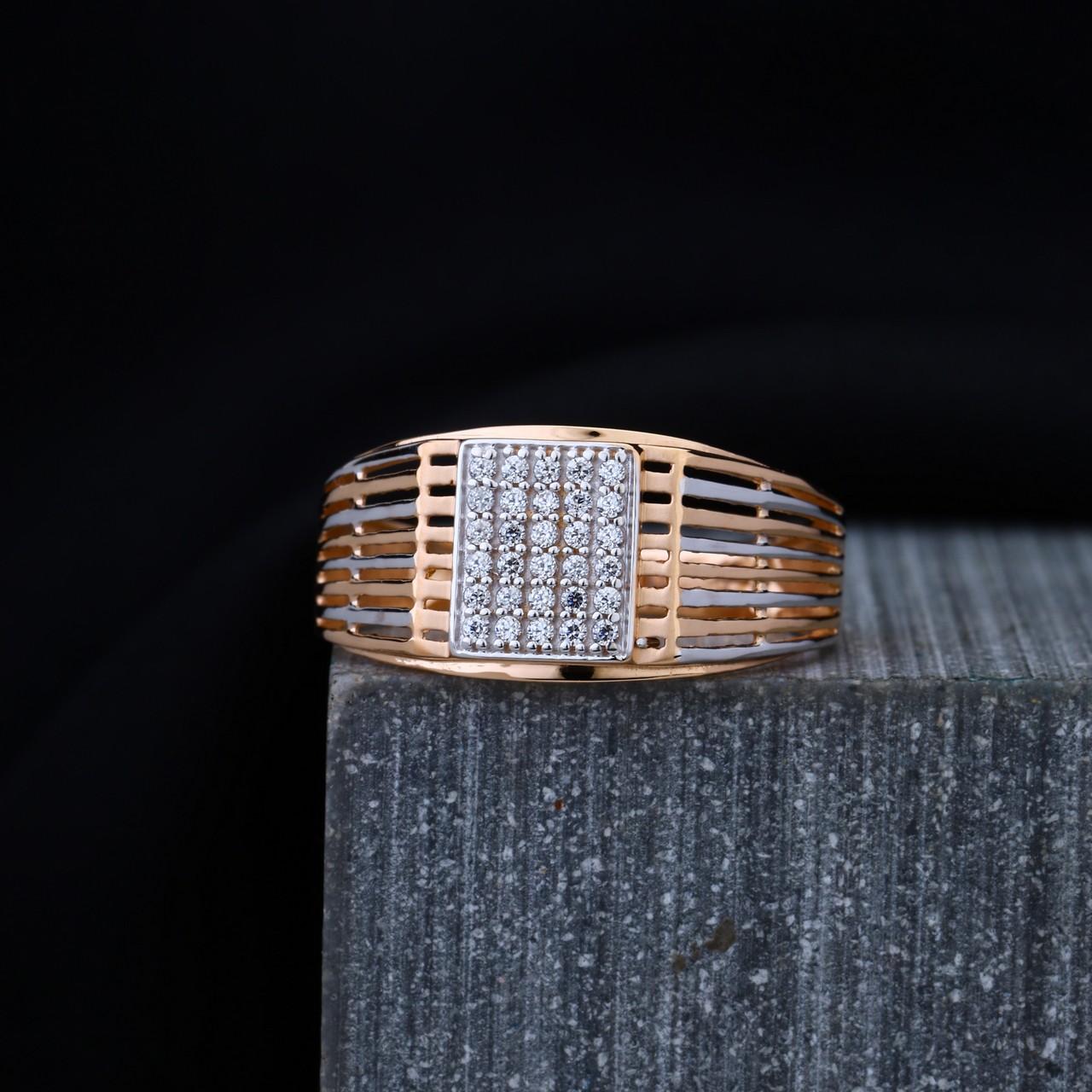 Rose Gold Gents Ring (RGR6115)