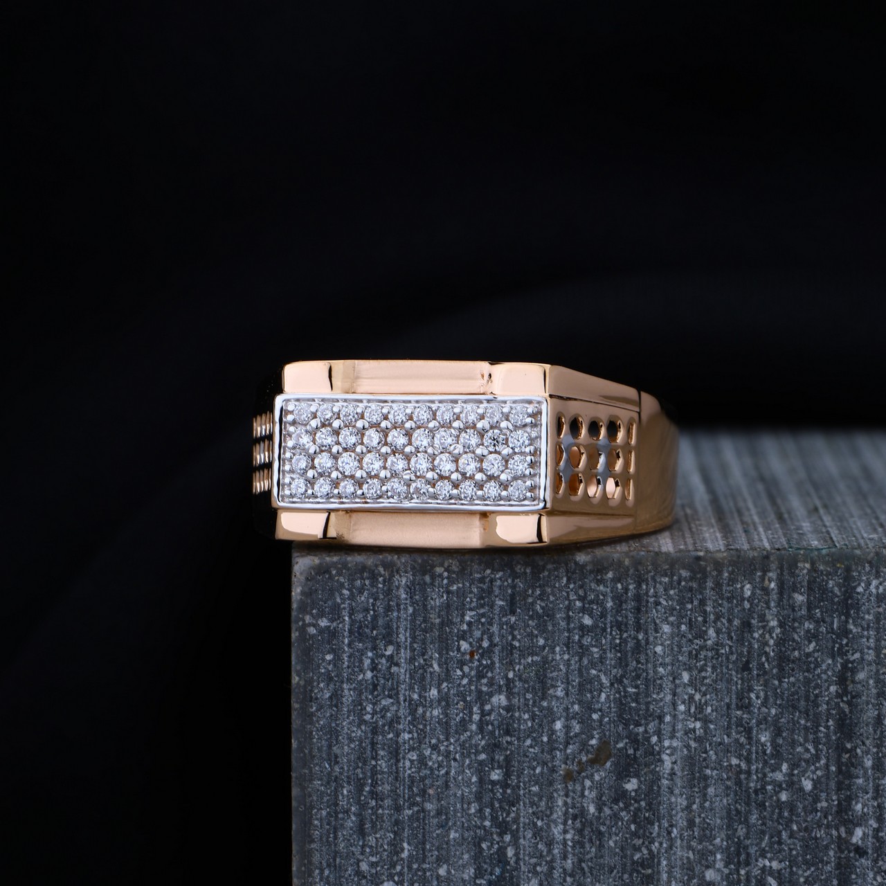 Rose Gold Gents Ring (RGR6079)