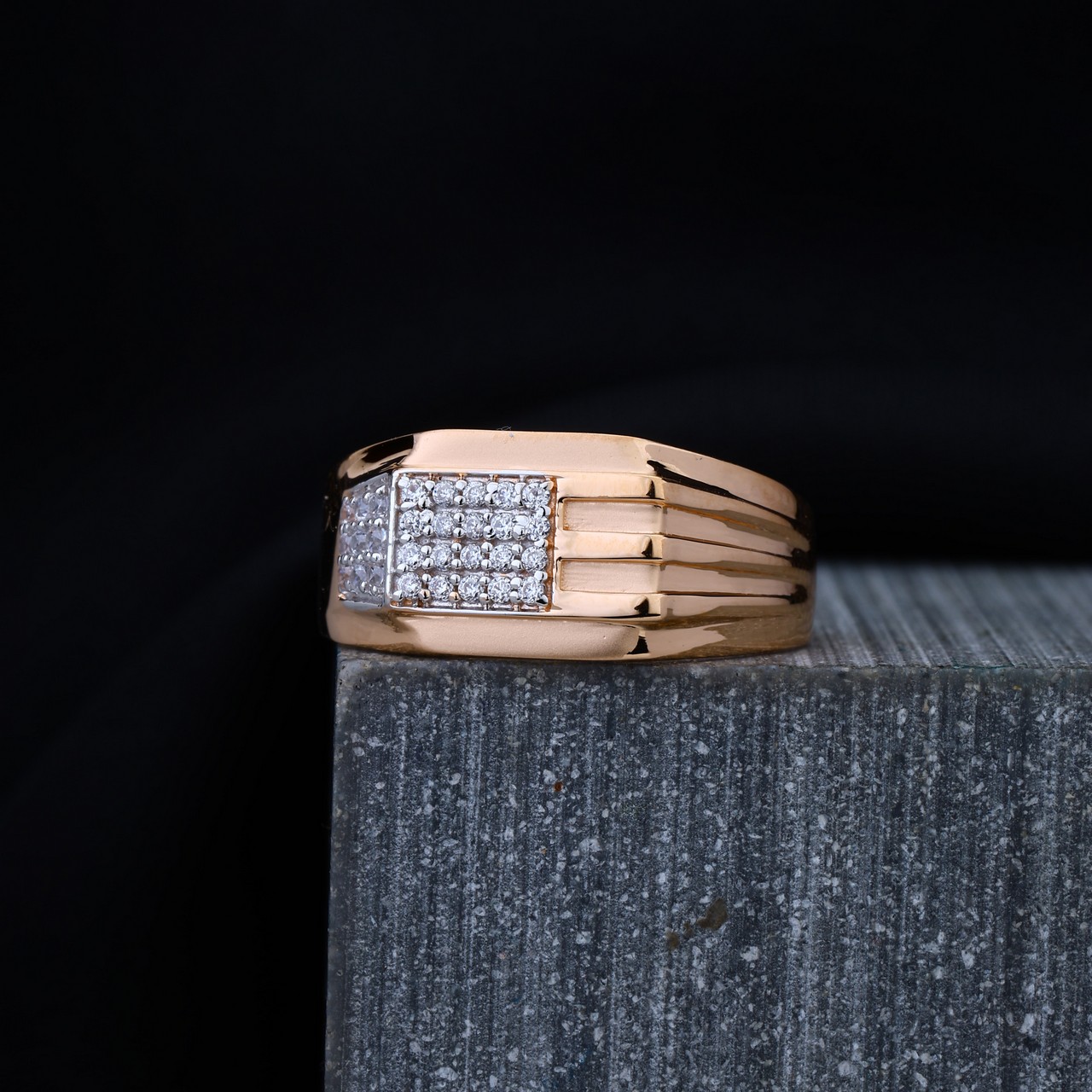 Rose Gold Gents Ring (RGR4507)