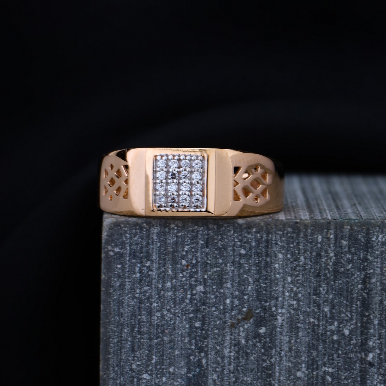 Rose Gold Gents Ring (RGR6097)