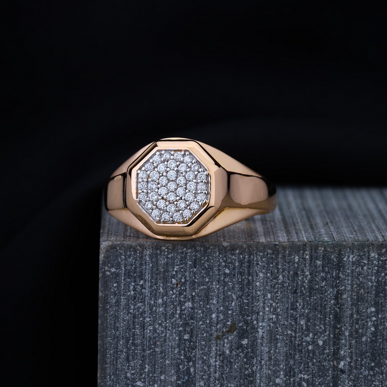 Rose Gold Gents Ring (RGR6071)