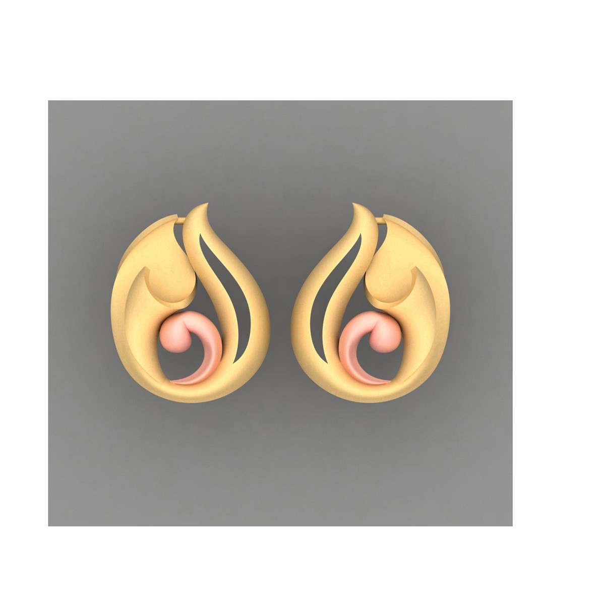 Cad Plain Earrings (CPT480)