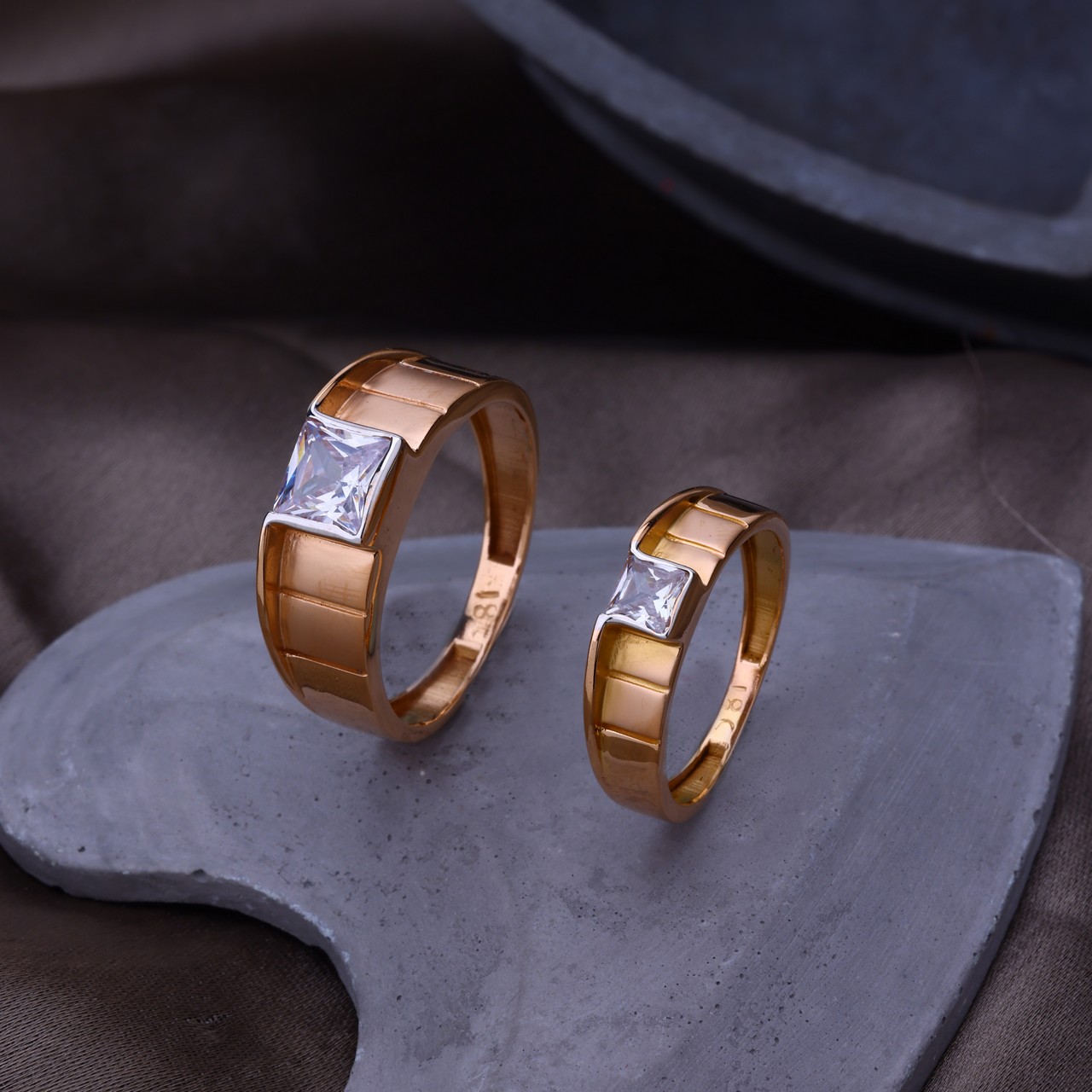 Rose Gold Couple Ring (CR5129)