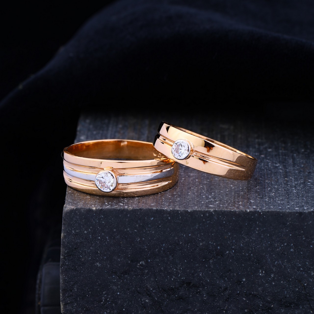 Rose Gold Couple Ring (RCR5121)