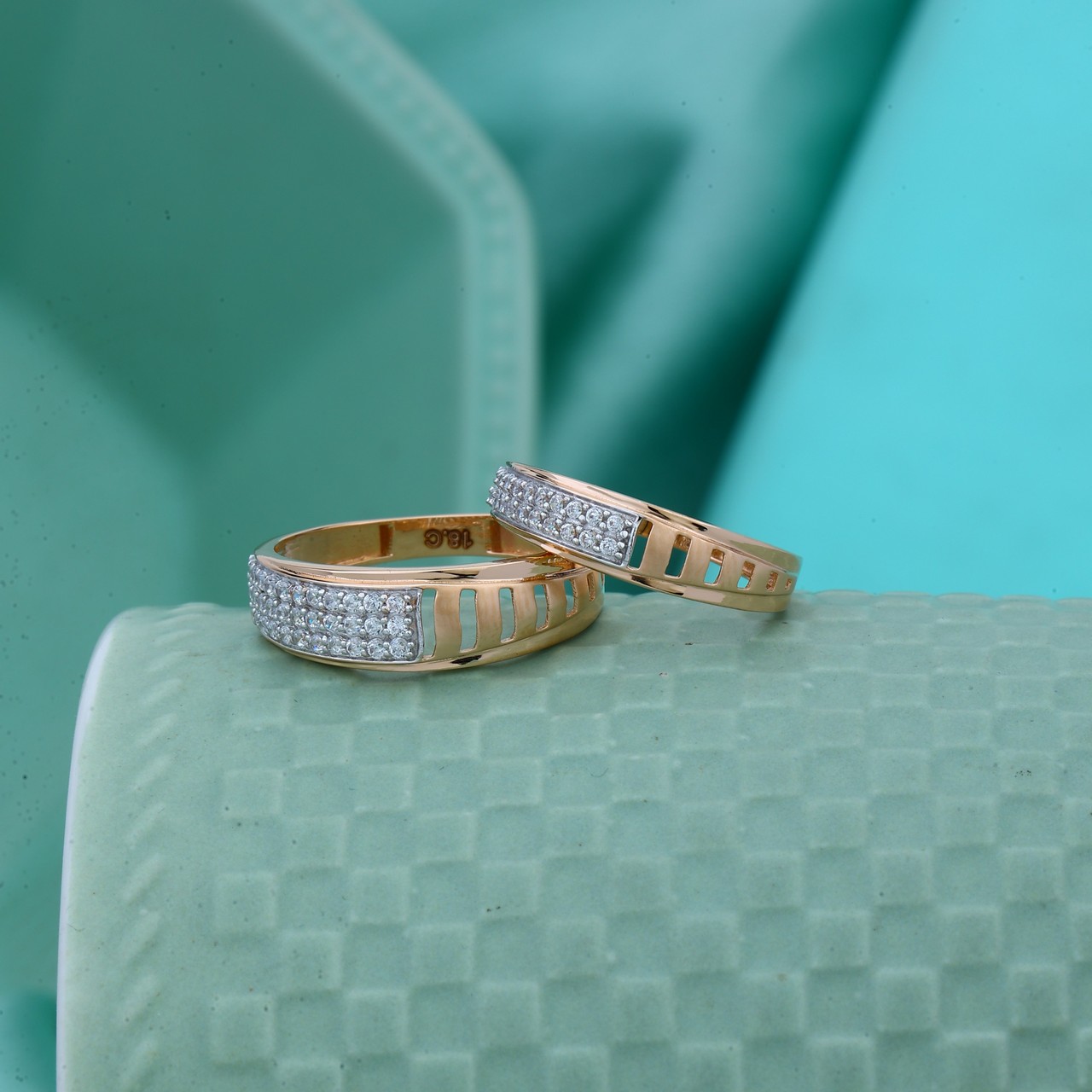  Rose Gold Couple Ring (RCR5979)