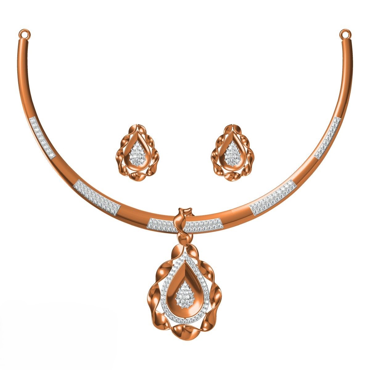 CAD CZ NECKLACE  (CN01)