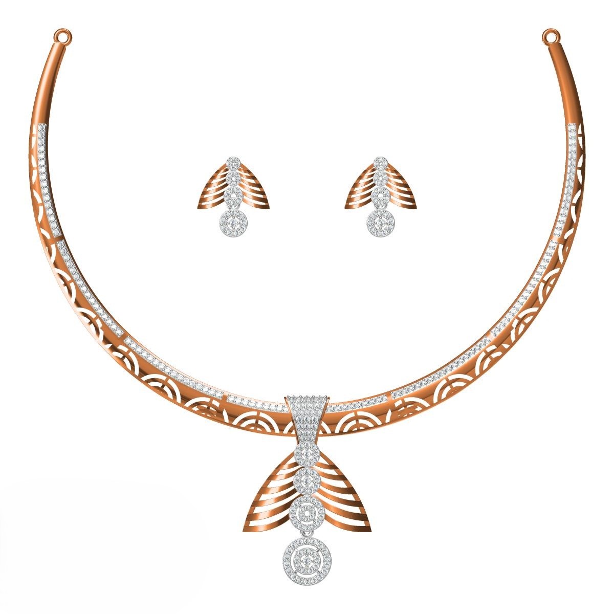 CAD CZ NECKLACE  (CN02)