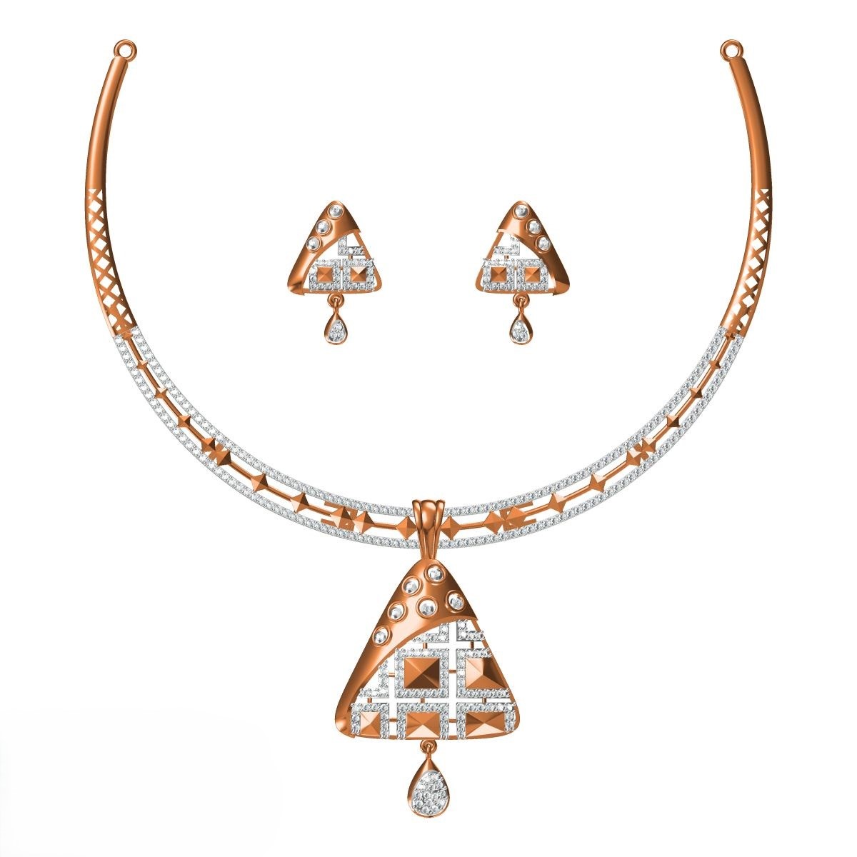 CAD CZ NECKLACE  (CN04)