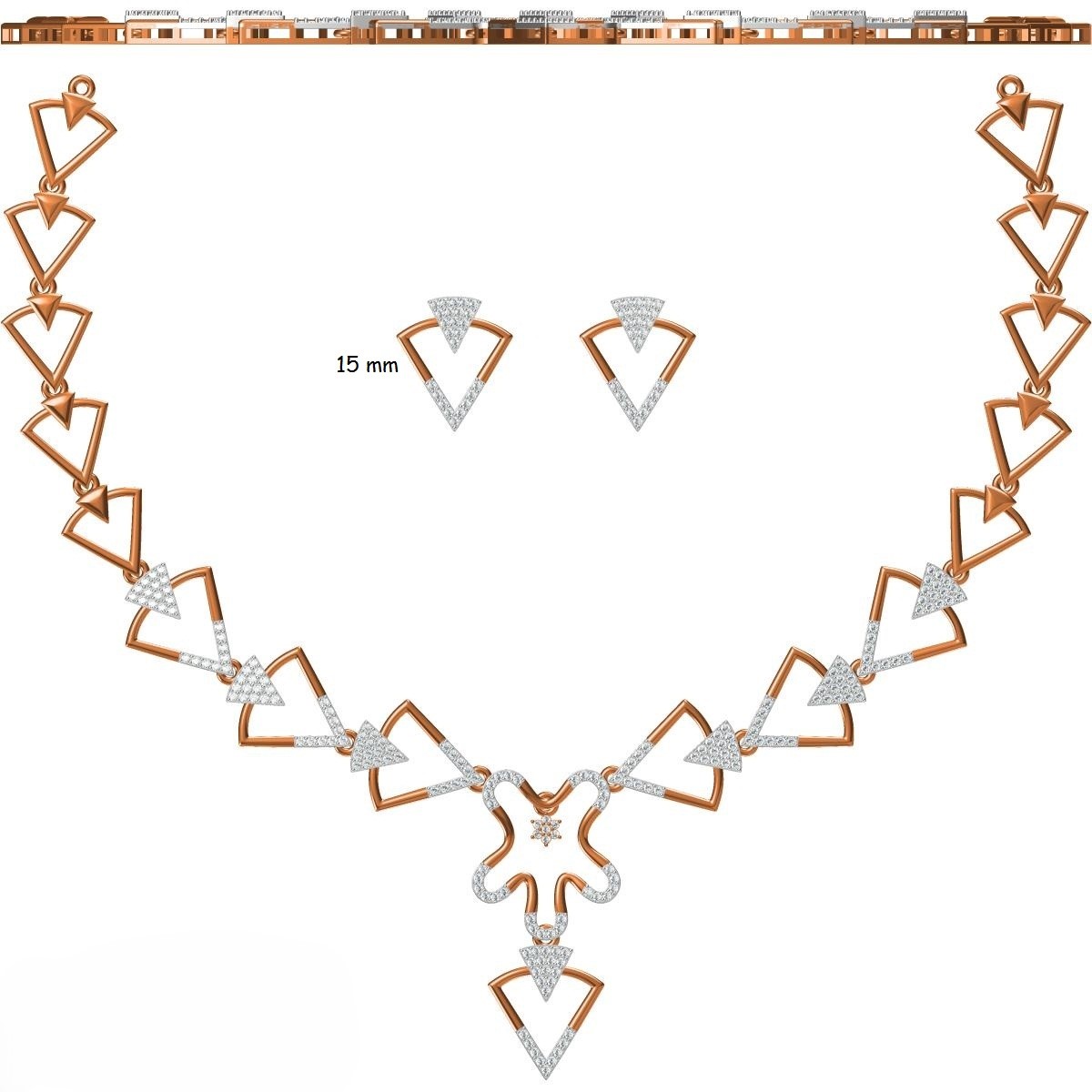CAD CZ NECKLACE  (CN08)