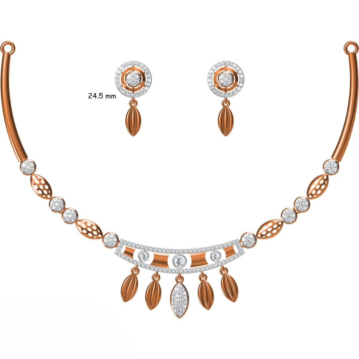 CAD CZ NECKLACE  (CN09)