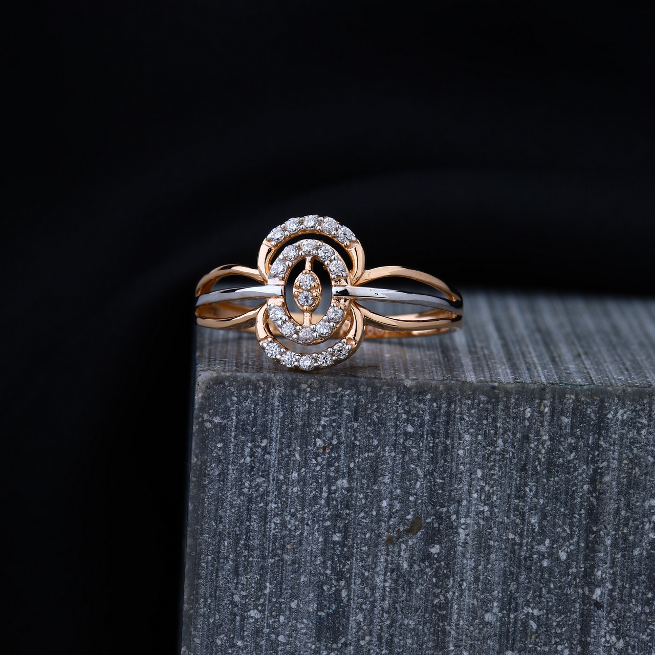 Rose Gold Ladies Ring (RLR16064)