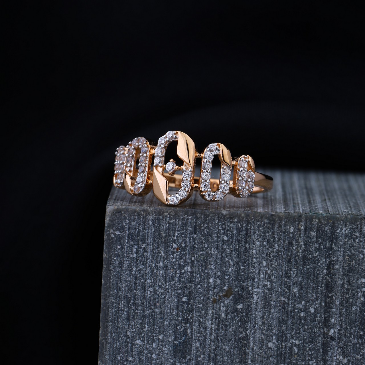 Rose Gold Ladies Ring (RLR16121)
