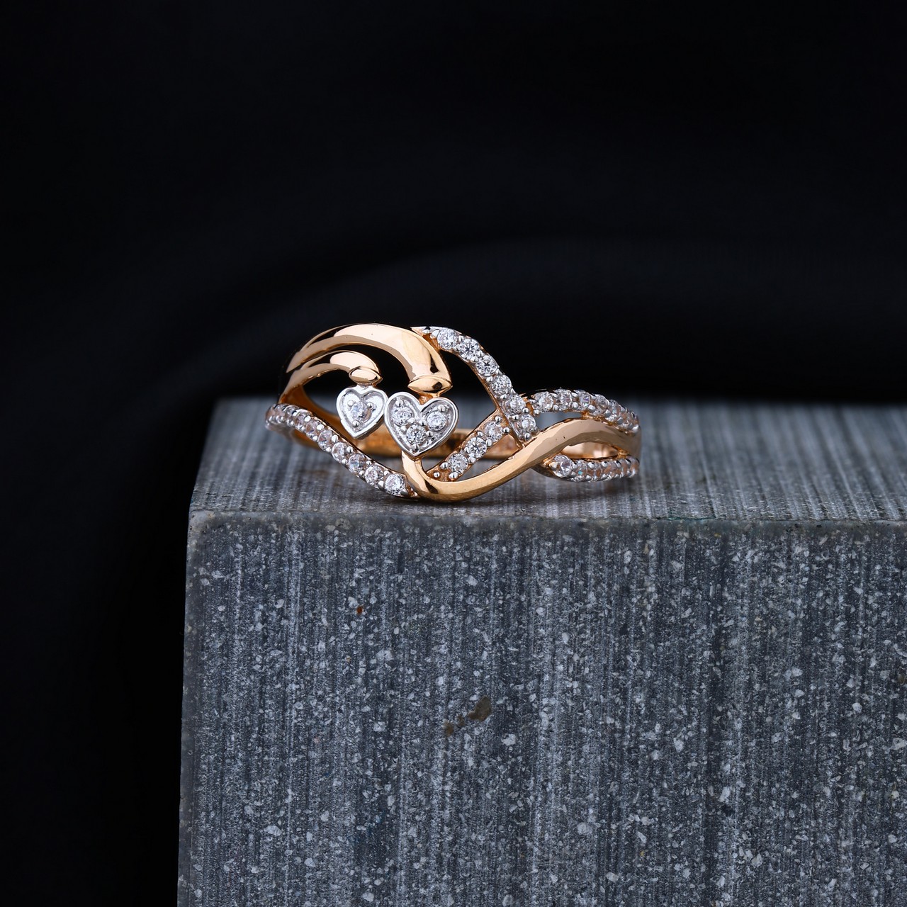 Rose Gold Ladies Ring (RLR16075)