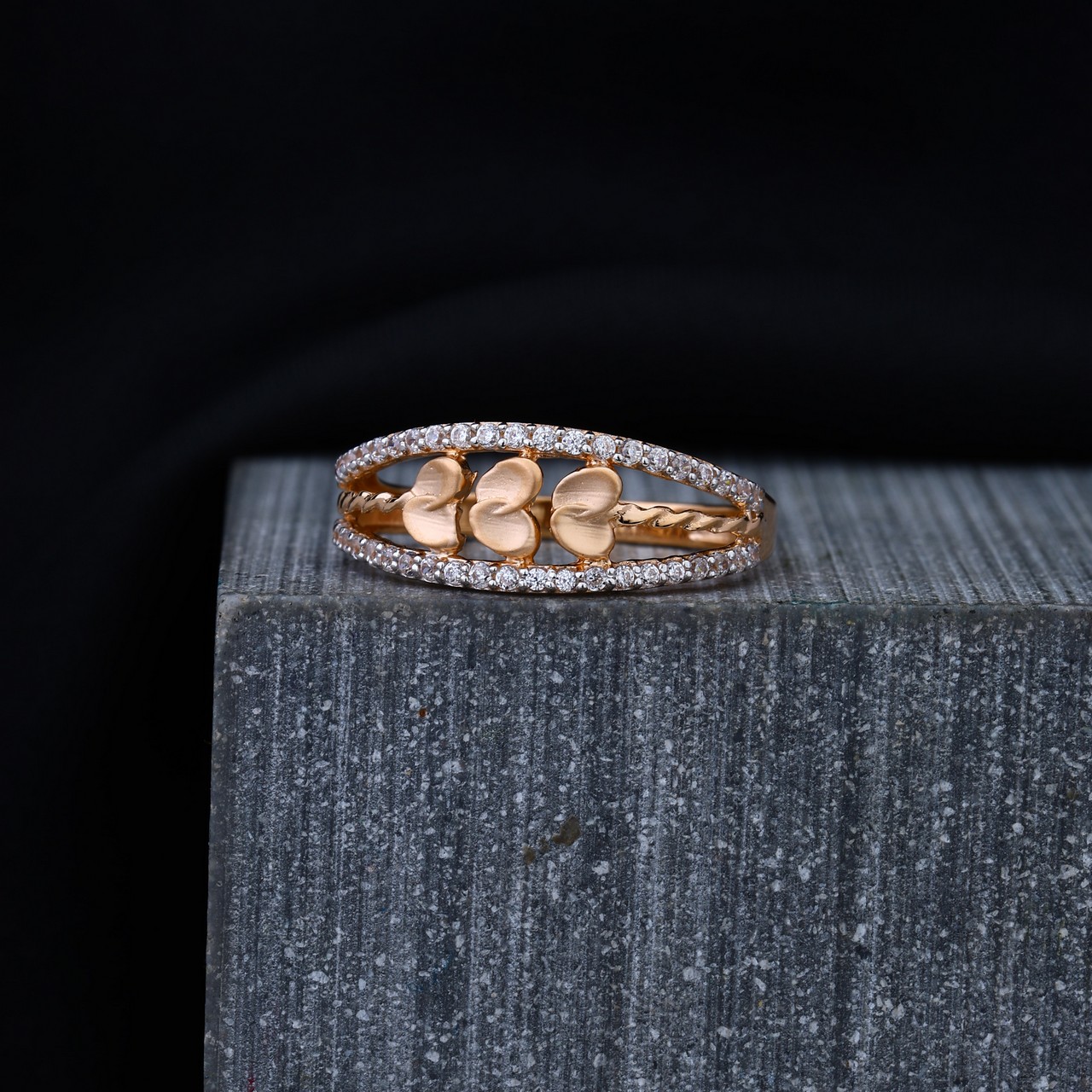 Rose Gold Ladies Ring (RLR16134)
