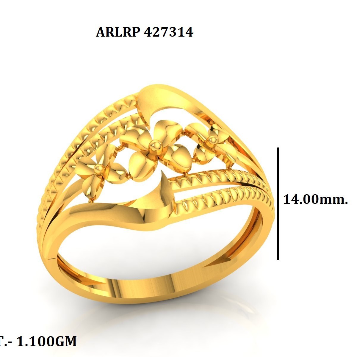 CAD PLAIN LADIES RING  (CPLR3775)