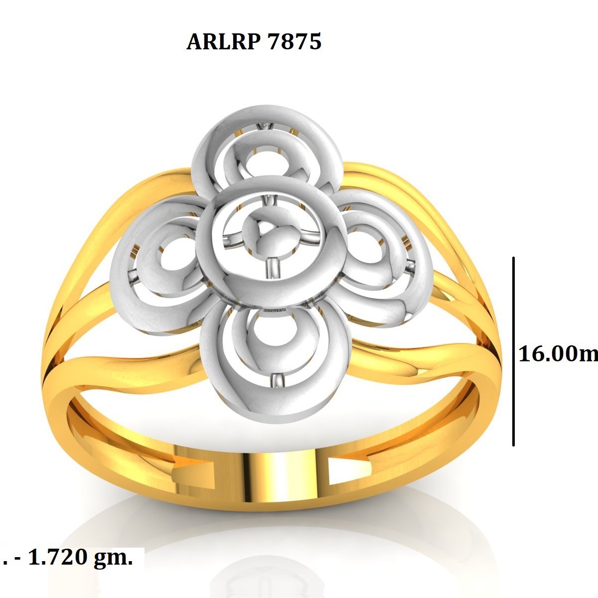 CAD PLAIN LADIES RING  (CPLR3796)