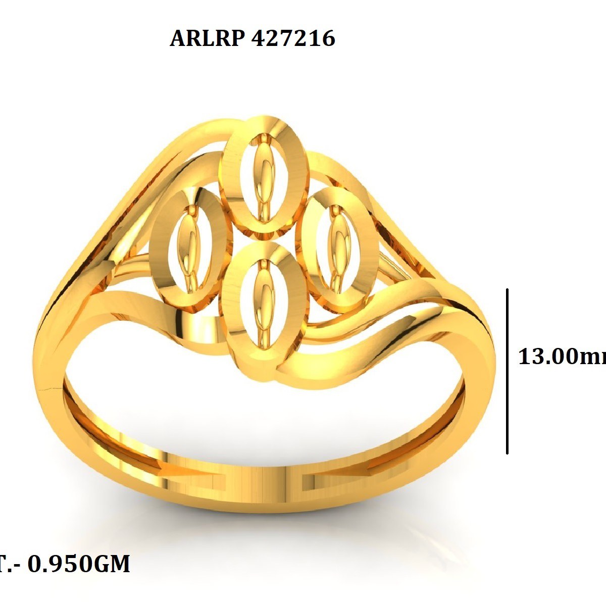 CAD PLAIN LADIES RING  (CPLR3819)