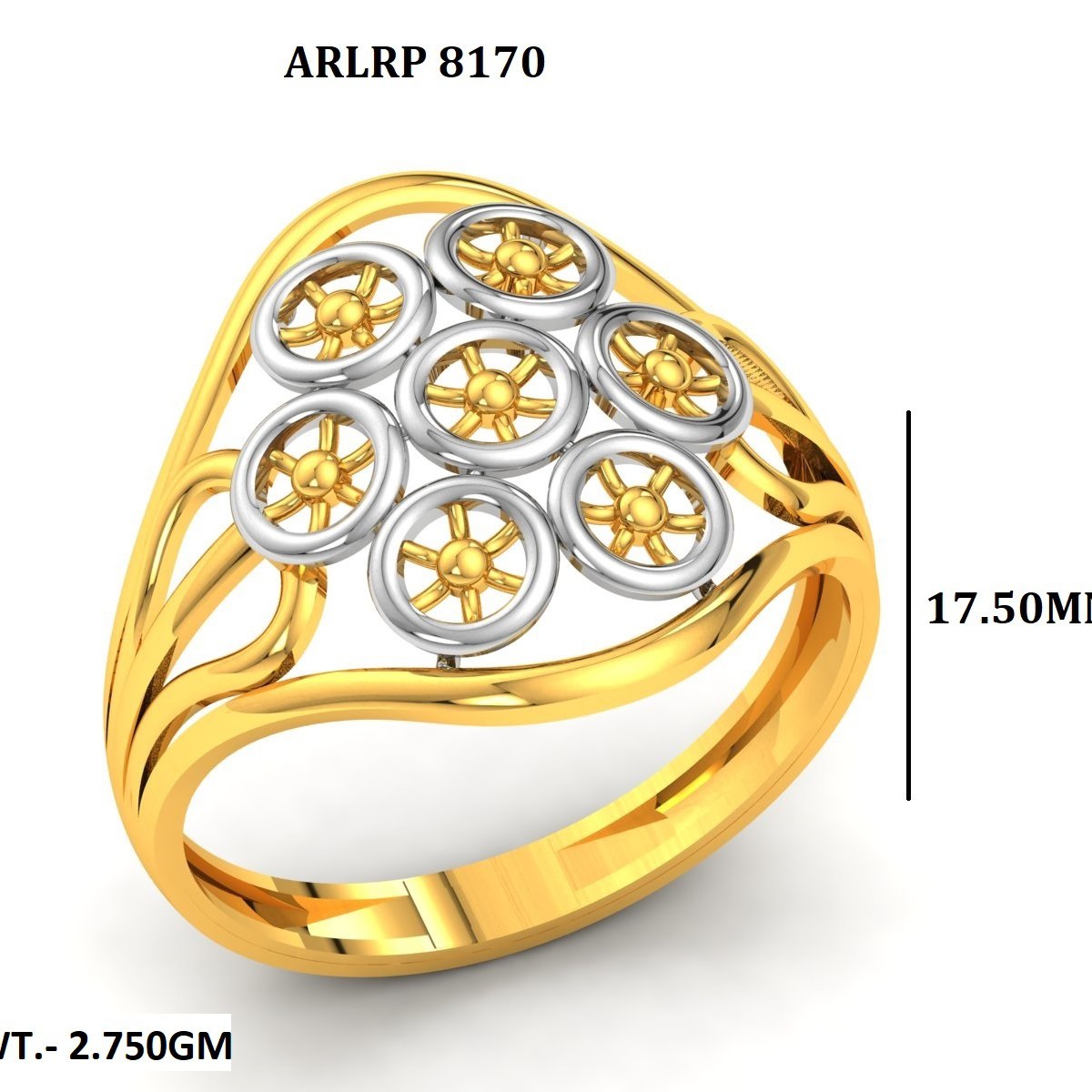 CAD PLAIN LADIES RING  (CPLR3828)