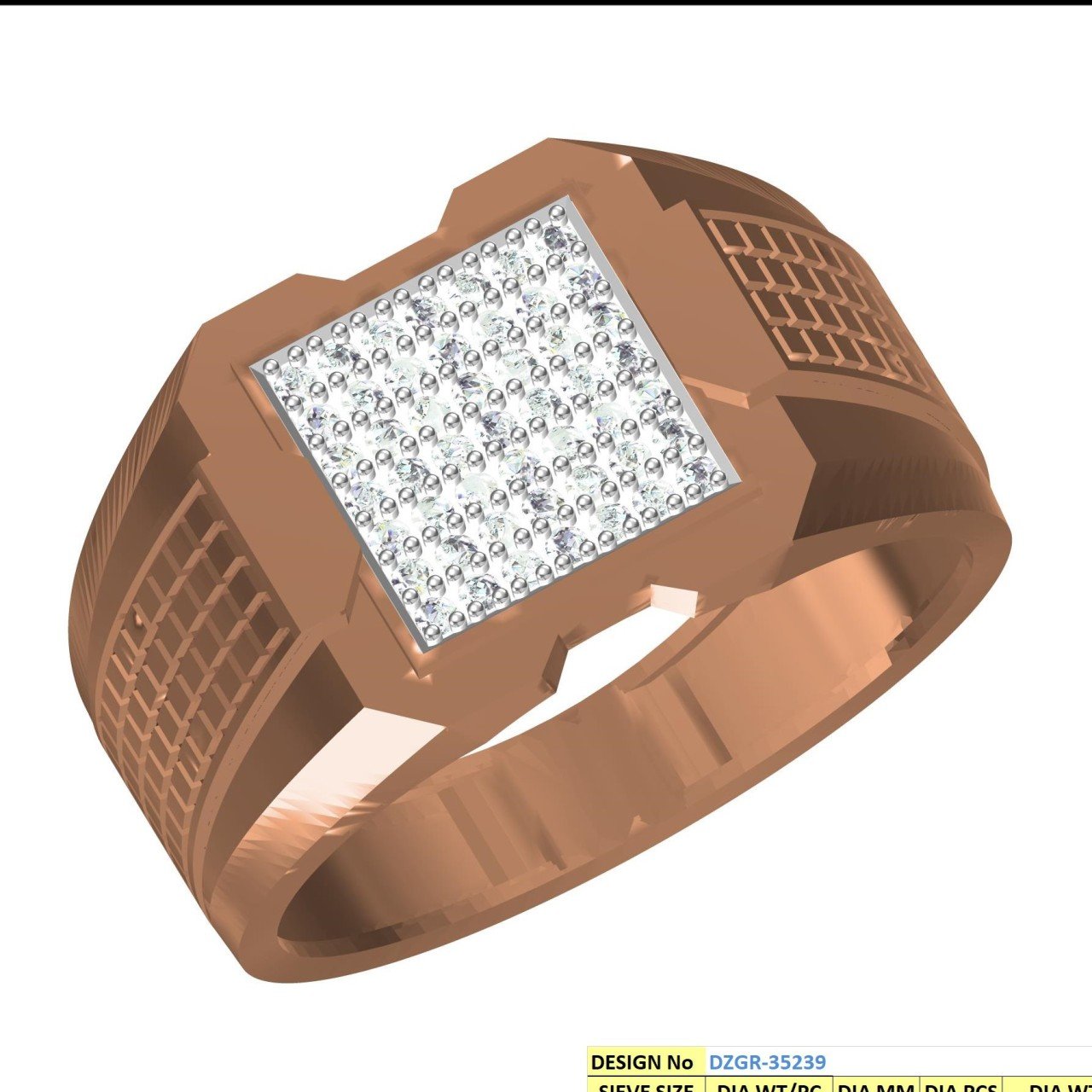 CAD GENTS RING  (DZGR-35239)