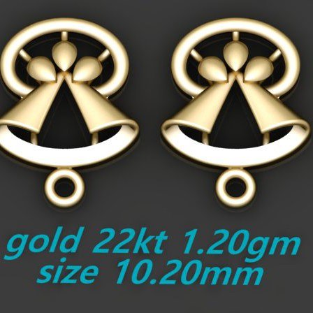 CAD PLAIN EARRINGS (CT597)