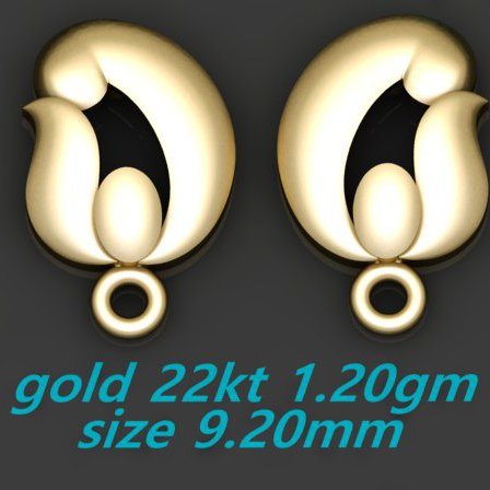 CAD PLAIN EARRINGS (CT603)