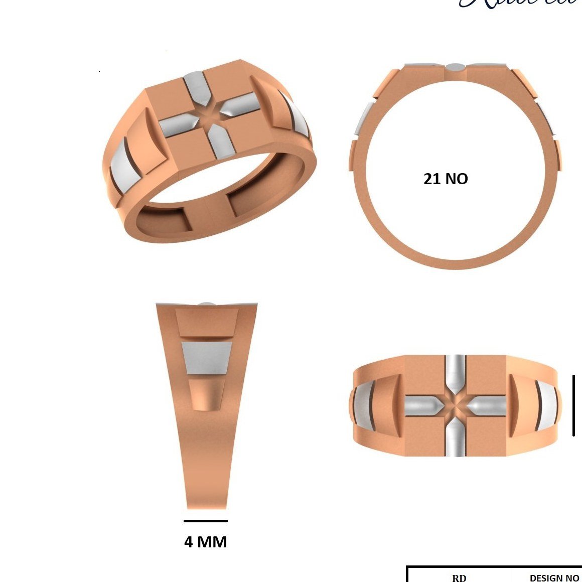 PAPER CASTING GENTS RING  (GR141)