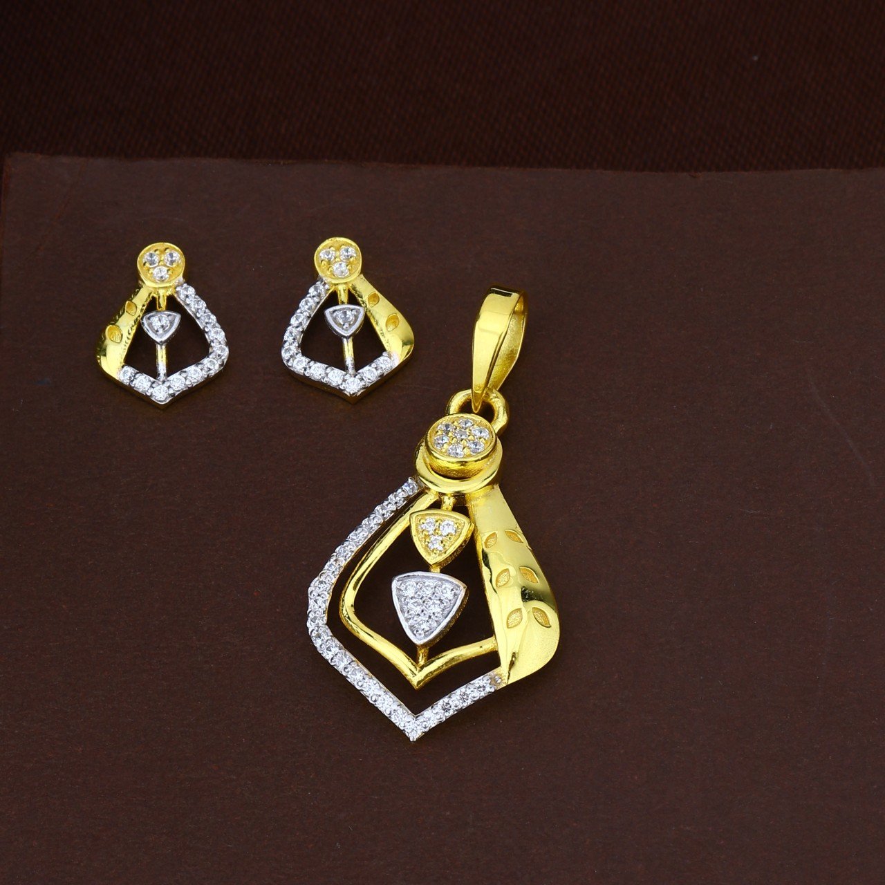 CZ Pendant Set (LPS-1719-P)