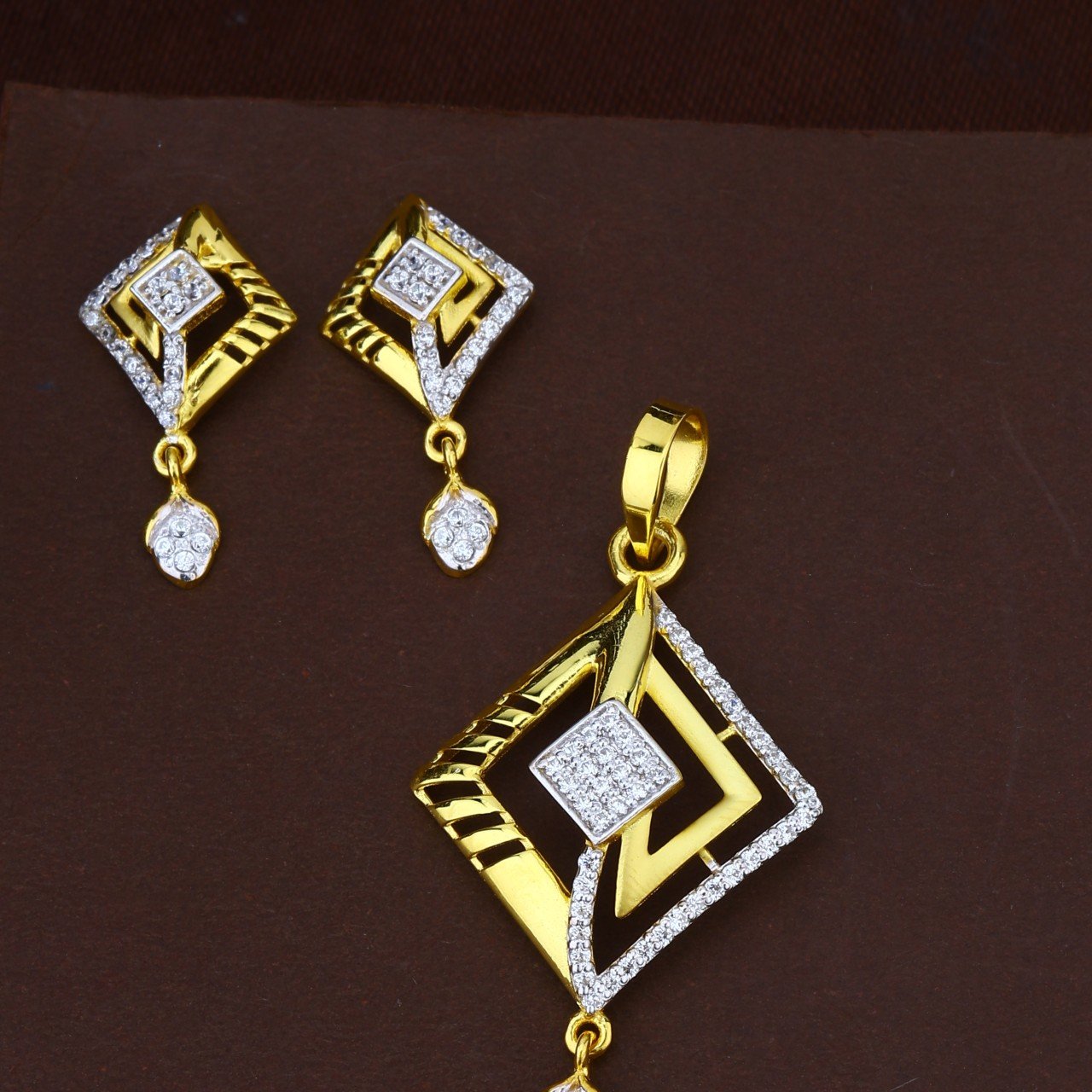 CZ Pendant Set (LPS-1735-P)
